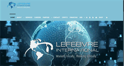 Desktop Screenshot of lefebvreinternational.com
